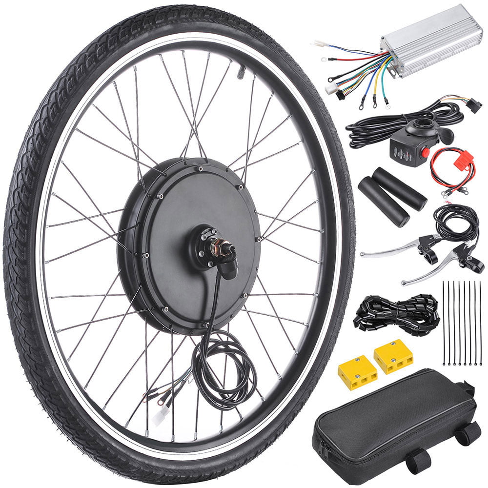 26"x1.75" Front Wheel Electric Bicycle Motor Kit 48V 1000W