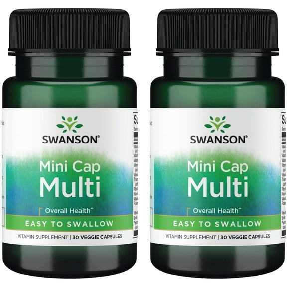 Swanson Daily Multivitamin without Minerals 30 Veg Capsules (2 Pack)