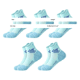 thumbnail image 2 of AirLoni 5 Pack Men's Mid Calf Socks Elastic Breathable Anti-Odor Sweat Absorbing Medium Tube Basketball Socks For Summer Activities Purple,One Size, 2 of 3