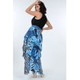 thumbnail image 3 of Animal Chain Print Denim Tacked Maxi Skirt In Black Gold, 3 of 5