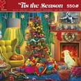 thumbnail image 2 of Ceaco 550-Piece 'Tis the Season Cozy Christmas Interlocking Jigsaw Puzzle, 2 of 5