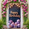 thumbnail image 7 of Yatrandify Glitter Happy Birthday Balloon Banner for Celebration Party Decoration Event Background, 7 of 7