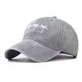 thumbnail image 5 of Vintage Washed Palm Tree Embroidered Baseball Cap ZDNIXIAN ,Adjustable Unisex Curved Brim Distressed Cotton Dad Hat, Casual Beach Vacation Sun Hat, One Size, 5 of 6