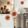 thumbnail image 4 of Threns Wood Wall Clock 11.8 Inch Round Wall Clock Decorative Hanging Wall Clock Non Ticking Wooden Wall Clock Battery Powered Decorative Wall Clock Delicate Wall Wood Clock for Home Office, 4 of 11