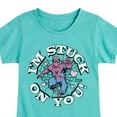 thumbnail image 3 of Marvel Spider-Man - Valentine I'm Stuck On You - Girls Fitted Short Sleeve Graphic T-Shirt, 3 of 5
