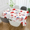 thumbnail image 5 of Coolnut Independence Day Rectangle Tablecloth Spill-Proof Polyester Table Cloth Table Cover for Kitchen Dining Picnic Holiday Party Decoration,60"x108", 5 of 7