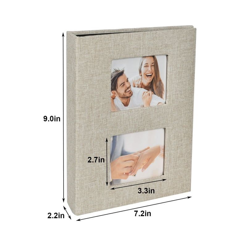  Popotop Photo Album 4x6 200 Pockets,Linen Hardcover Picture  Albums for Family Wedding Anniversary Baby Vacation Pictures : Everything  Else