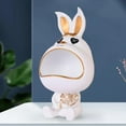 thumbnail image 3 of jifeng Rabbit Figurine Organizer Candy Trinket Storage Box Tray Home Decoration White, 3 of 5