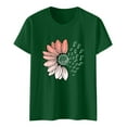 thumbnail image 6 of outfmvch Sunflower Shirts for Women,Shirts for Women,Sunflower Butterfly Printed Shirt,Short Sleeve Shirts for Women,Graphic T-shirt,Workout T Shirts Plus Size Tops Trendy Clothes 2025 Spring Tee, 6 of 8