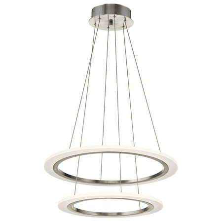 

Elan Lighting - Hyvo - 25 Inch 2 LED Chandelier Brushed Nickel - Elan Lighting