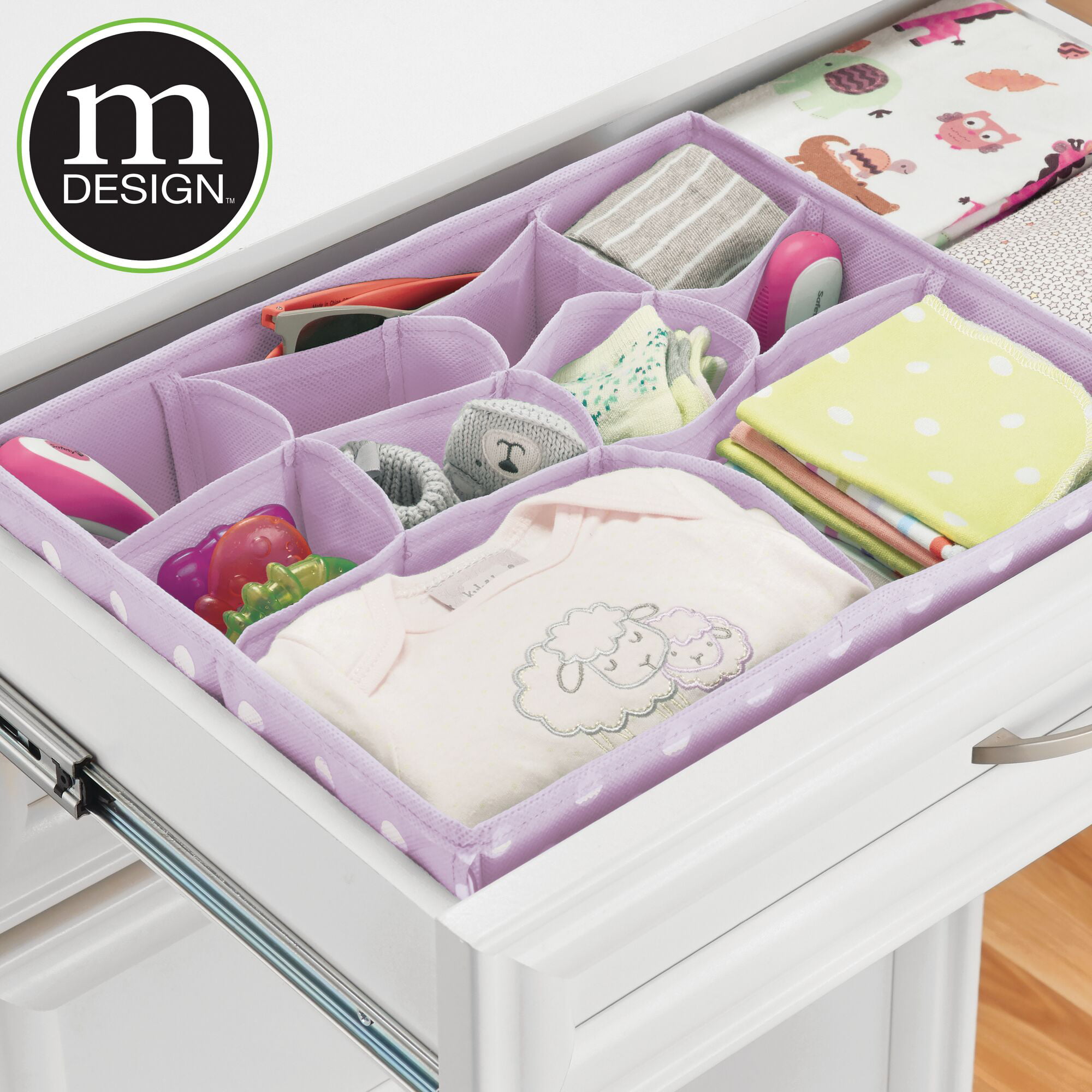 MDesign Fabric Drawer Organizer Bins Kids/Baby Nursery Dresser, Buy Cheap  Online