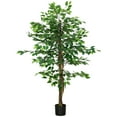 thumbnail image 1 of HOMCOM 5ft Artificial Trees Ficus, Decorative Fake Plant for Home Decor, 1 of 10