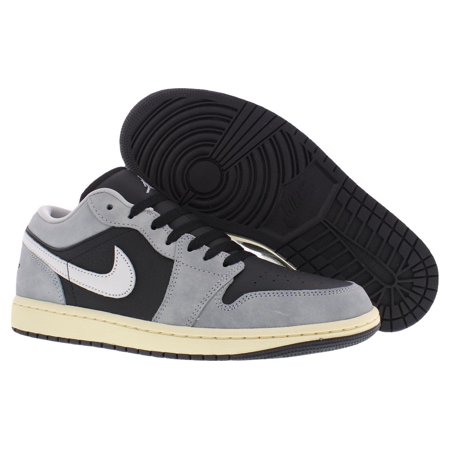 Men's Jordan 1 Low SE LT Smoke Grey/Black-Sail (HQ2010 012) - 10.5
