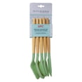 thumbnail image 2 of JUEGO DE 5 UTENSILIOS DE SILICONA COLOR VERDE CON MANGO DE MADERA 39787, 2 of 3