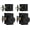 Matte Black, variant on Gold Door Knob with Deadbolt, Zinc Alloy Brushed Gold Keyed Alike Exterior Door Lock Set,Heavy Duty Brushed Brass Front Door Knob and Deadbolt Set with Lock and Key, Reversible (1 Pack)