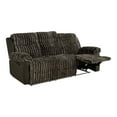 thumbnail image 4 of Furniture of America Gortier Transitional Fabric Adult Manual Reclining Sofa with USB, Brown, 4 of 8