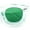 Green Clear - Green, variant on Cute Retro Super Thick Bevel Horn Rim Round Nerdy Hipster Sunglasses Red
