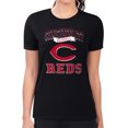 thumbnail image 4 of Women's G-III 4Her by Carl Banks Black Cincinnati Reds Super-Slim Fit Lightweight Team Logo Graphic T-Shirt, 4 of 5