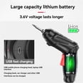 thumbnail image 3 of 3.6V Wireless Screwdriver Kit Rechargeable Lithium Electric Hand Drill Rotatable Multi-Function Powe, 3 of 5