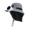 thumbnail image 4 of Womens Sun Hat Solar Powered Kids Sun Hat with Neck Shield and Wide Brim Outdoor Sun Beach Hat, 4 of 5