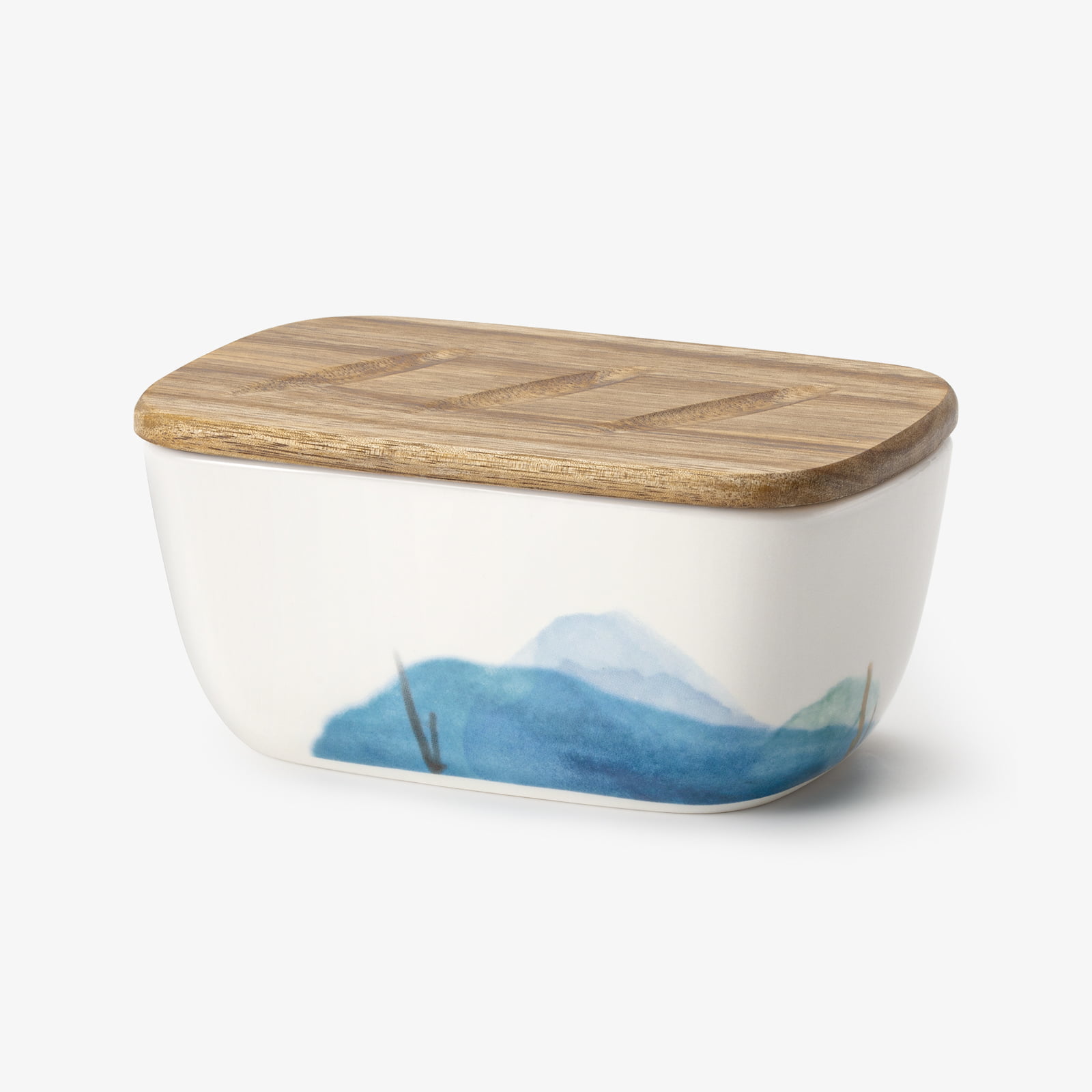 DOWAN Butter Dish with Wooden Cover Ceramic – South Africa | Ubuy