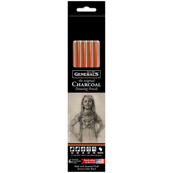 General Pencil The Original Charcoal Drawing Pencil Set, 8-Pieces