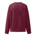 thumbnail image 4 of MEZZALL Women Sweatshirts Solid Color Long Sleeve Crew Neck Pullover Casual Loose Fit Athletic Tops Basic Daily Outdoor Relaxed Fit Travel, 4 of 5