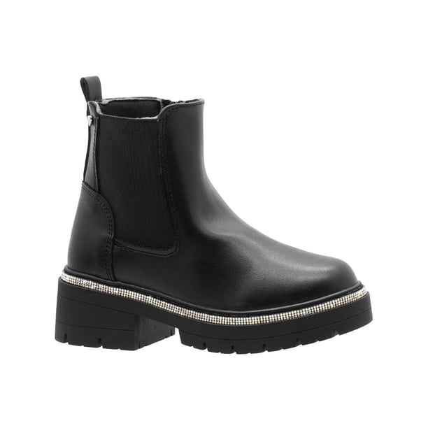 Botas Para Niña Bambino® Color Negro Suela Ancha 18-23 negro 18