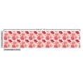 thumbnail image 3 of Ambesonne Flowers Vintage Fabric by the Yard Upholstery, Delicate Floral, 5 Yards, Blush Coral Dark Pink, 3 of 5
