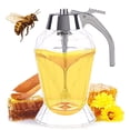 thumbnail image 2 of Syrup Dispenser Plastic with One-Hand Operation Honey Dispenser Press Type Honey Maple Syrup Bottle for Kitchen, 2 of 7