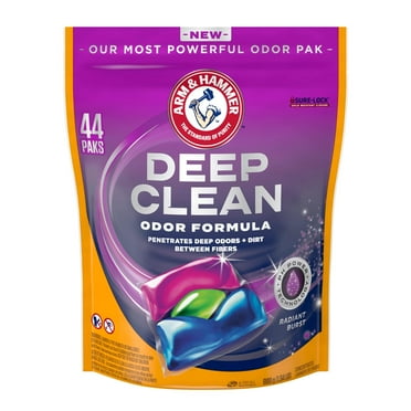 Arm & Hammer Deep Clean Odor Formula Radiant Burst Laundry Detergent Pacs 44 ct