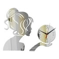 thumbnail image 1 of GUOOL Creative Wall Hanging Clocks, 3D DIY Sticker Stylish Mute for Office Dining Room Silvers, 1 of 6