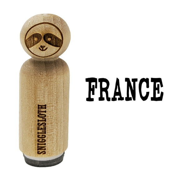 France Fun Text Rubber Stamp for Scrapbooking Crafting Stamping - Mini 1/2 Inch