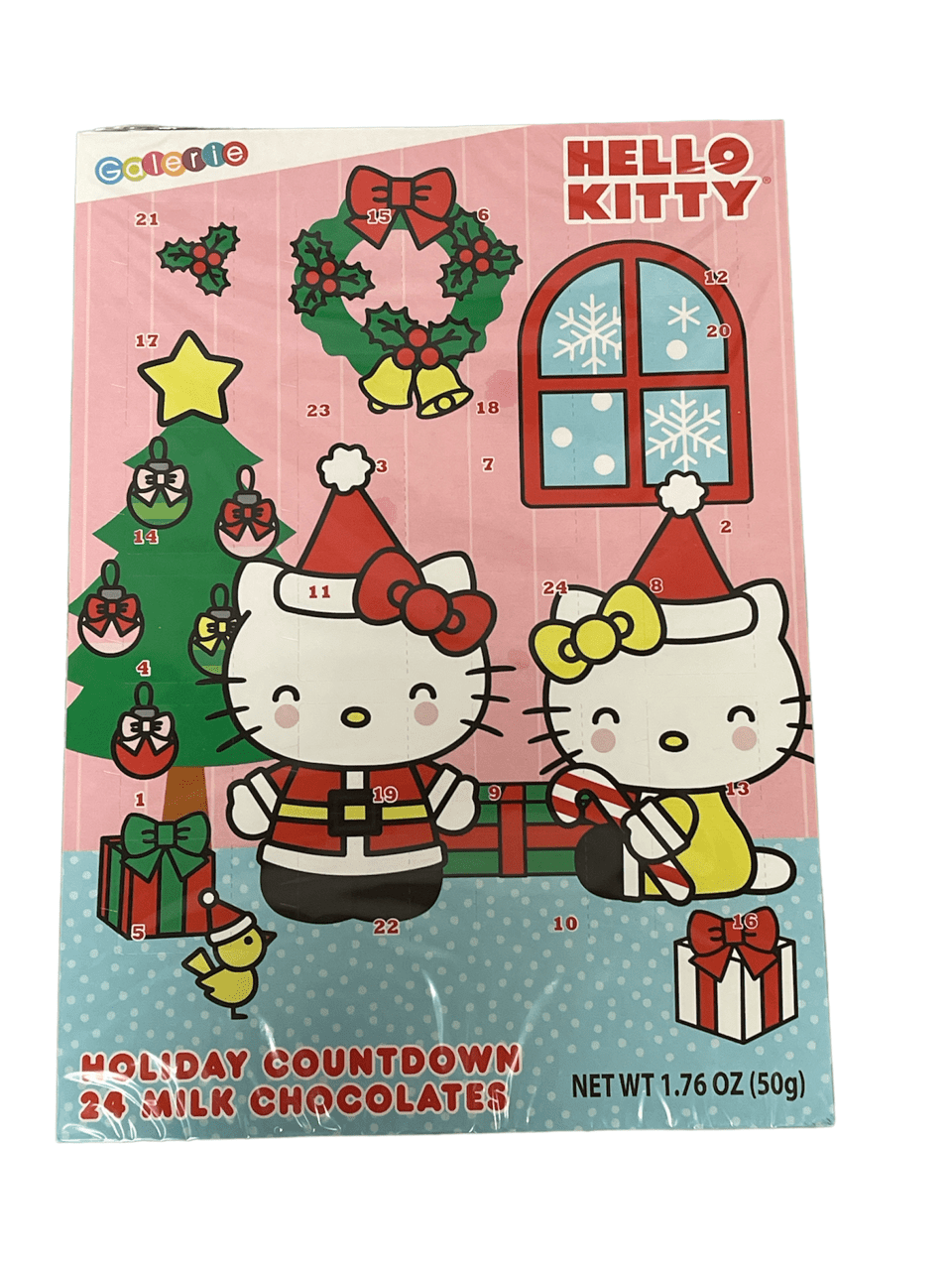 Hello Kitty by Sanrio Christmas Holiday Countdown 24 Milk Chocolates -  Walmart.com