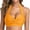 Yellow, variant on Women's Convertible Push-up Bikini Top, Sexy Solid Color Swimsuit Halter Ruched High Waist Bikini Tops