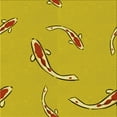thumbnail image 1 of Ahgly Company Indoor Square Patterned Rubber Ducky Yellow Area Rugs, 6' Square, 1 of 6
