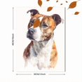 thumbnail image 3 of Staffordshire Bull Terrier Canvas Print, Classic Dog Portrait Wall Art for Living Room, Bedroom & Apartment, 3 of 8