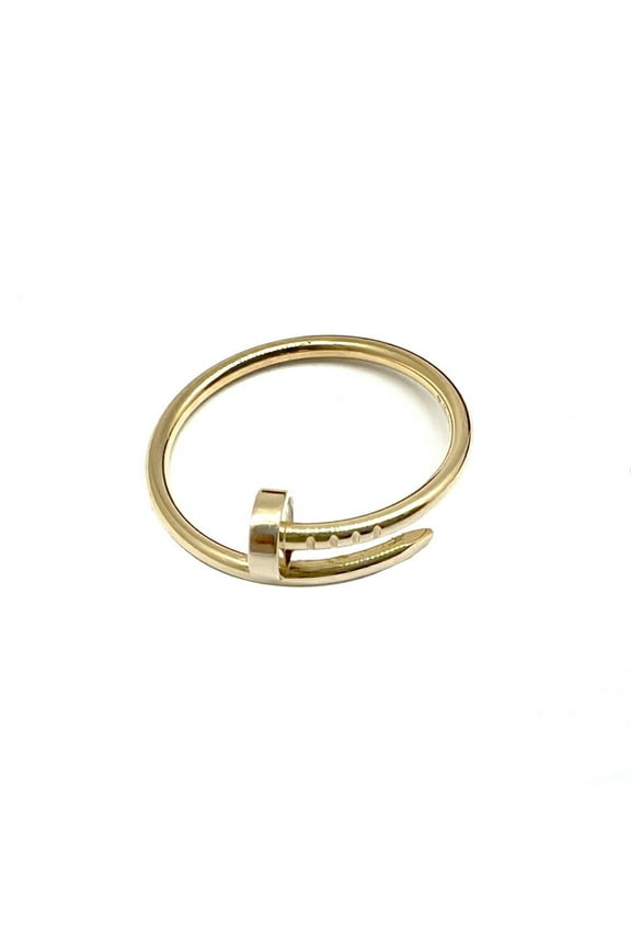 Pre-Owned Cartier Juste un Clou Ring Small Model K18PG Pink Gold 750 #64 Approx.... (Good)