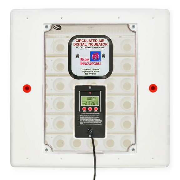 Farm Innovators 40W Digital Circulated Air Incubator for Up to 48 Eggs