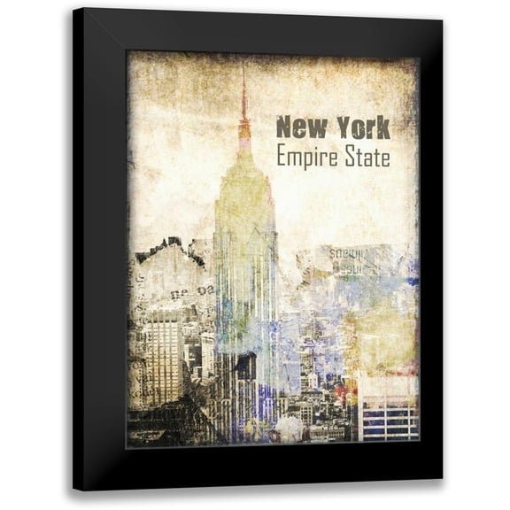 Orlov, Irena 12x14 Black Modern Framed Museum Art Print Titled - New York Grunge II