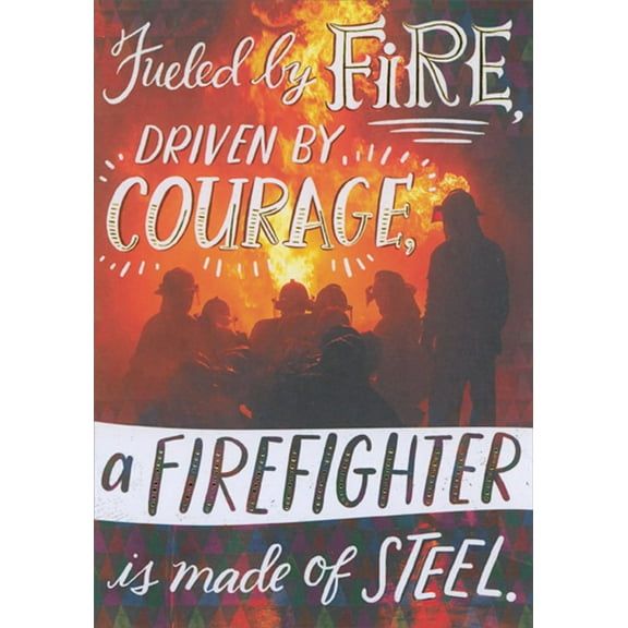 Designer Greetings Firefighter Made of Steel : Fire Academy Graduation Congratulations Card