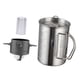 thumbnail image 4 of Cafetera de camping de 3 piezas, cafetera percoladora, taza de café 3 en 1 portátil Filtro negro, 4 of 8