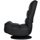 thumbnail image 5 of Costway Silla a ras de suelo giratoria a 360°, silla de gaming regulable en 5 posiciones, sillón con respaldo cómodo, silla para videojuegos para adultos, negro, 5 of 5