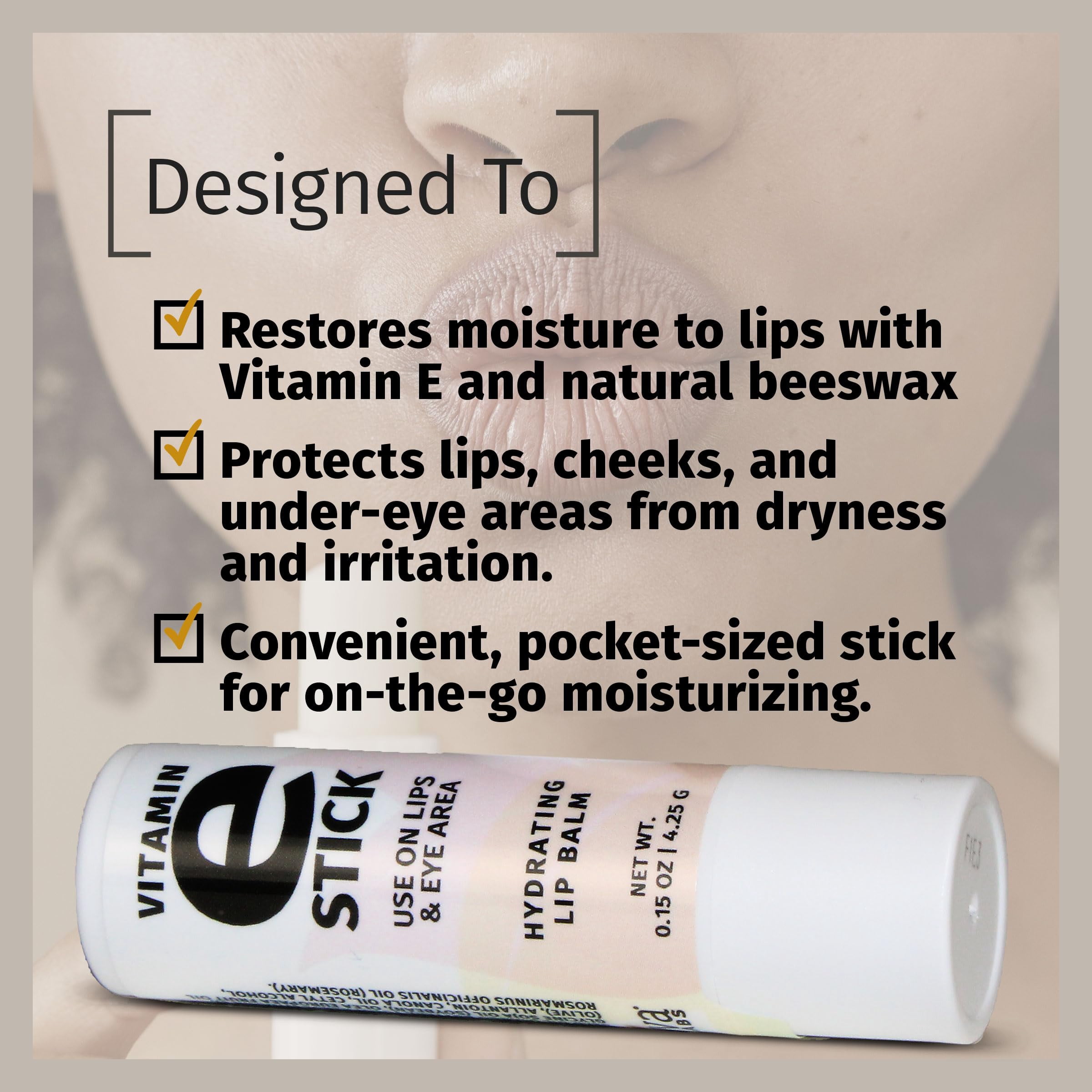 (Pack Of 12) Reviva Face Vitamin E Oil Stick 0.25 Oz