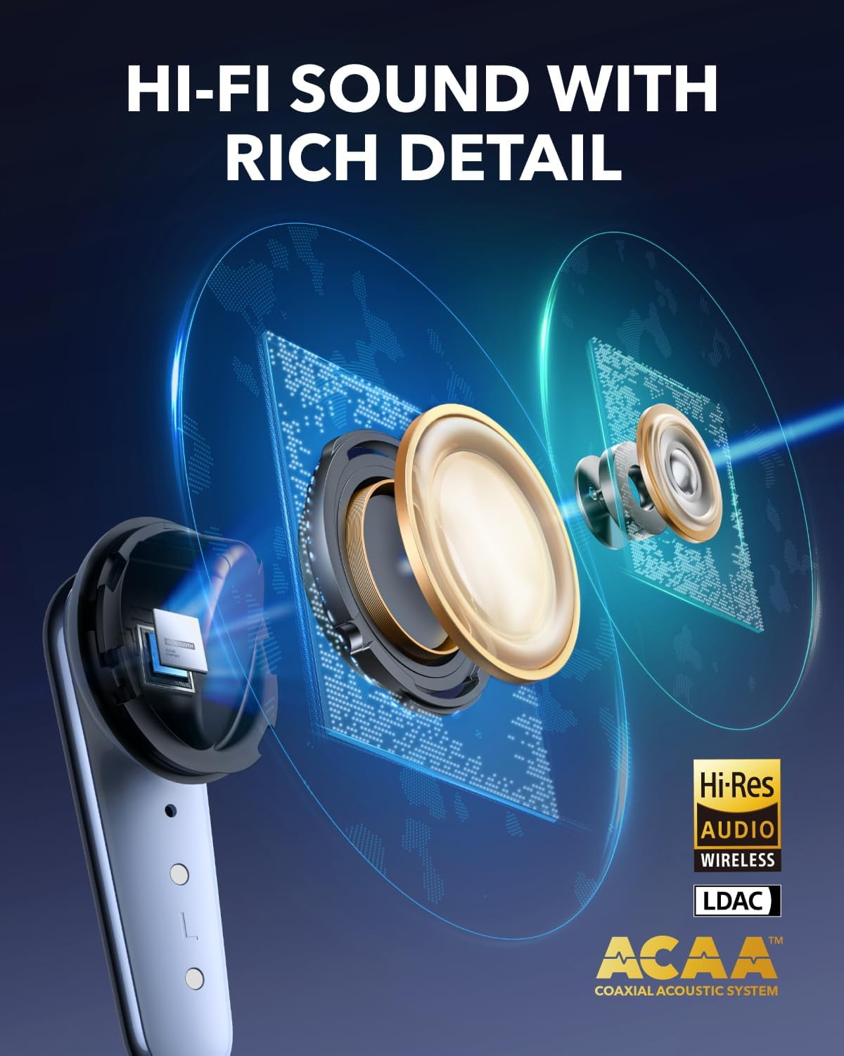 Restored Like New Soundcore Liberty 4 Pro by Anker, Noise Cancelling Wireless Earbuds, 7-Sensor and Real-Time Adaptive Noise Cancelling (Refurbished)