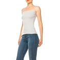 thumbnail image 3 of Women's 3-Pack Tube Tops ? Elastic Top Lightweight Stretchy Fit, 3 of 4