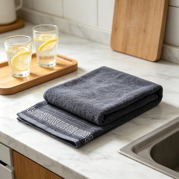 Toalla de Baño Grande de Algodón: Suave, Súper Absorbente y Ligera para Un Secado Rápido, Ideal para Viajes, Gimnasio y Uso Diario.