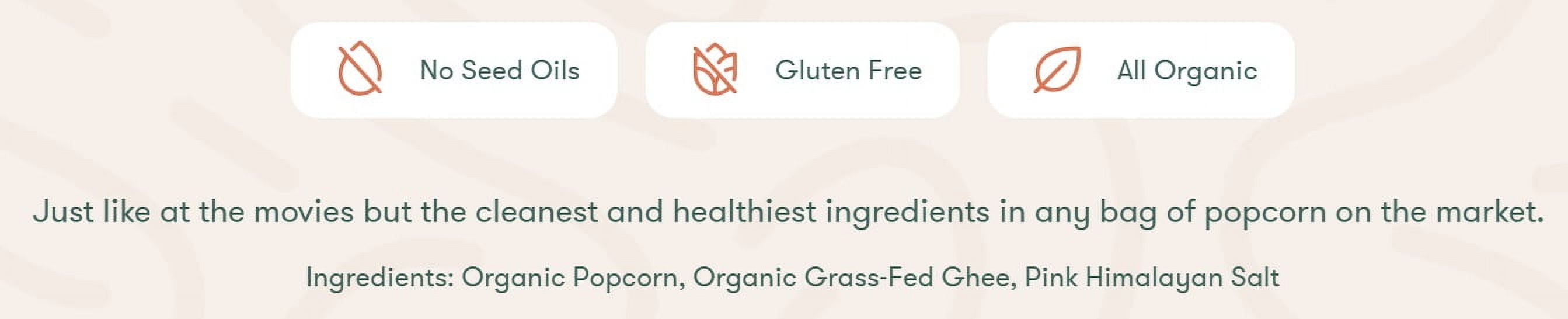 Gheelish Ghee Buttered Flavored Organic Popcorn - 4 Ounces (Pack Of 3) Grass Fed Ghee, No Seed Oils, Non GMO