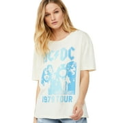 ACDC by Scoop Short Sleeve Graphic Relaxed Fit T-Shirt (Women's) 1 Pack