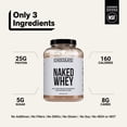 thumbnail image 3 of NAKED Whey Protein Supplement Powder, Chocolate, GMO Free, Soy Free, Gluten Free Aid Muscle Growth and Recovery 60 Servings, 5 Ib, 3 of 8